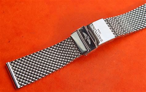 breitling mesh strap|Breitling nato strap.